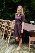 Jurk Rebekka - bruin