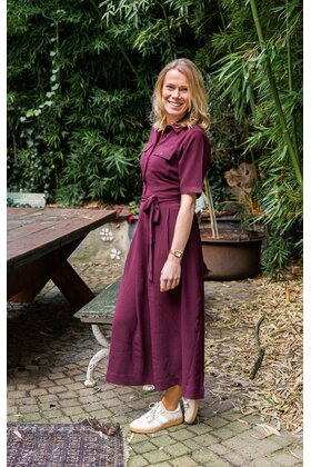 Jurk Sienna - bordeaux