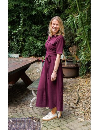 Jurk Sienna - bordeaux