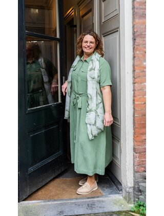 Jurk Sienna - lindegroen