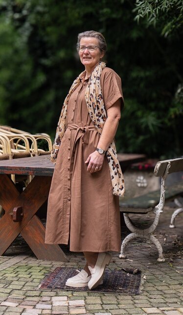 Jurk Lobke (lange variant 125cm) - bruin