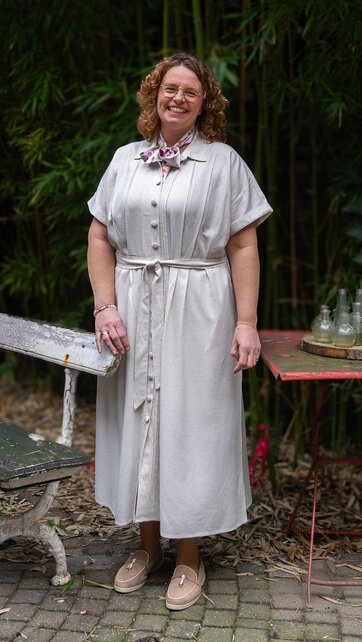 Jurk Lobke (lange variant 125cm) - beige