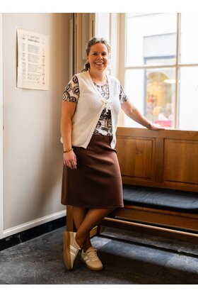 Shirt Coby - print bruin