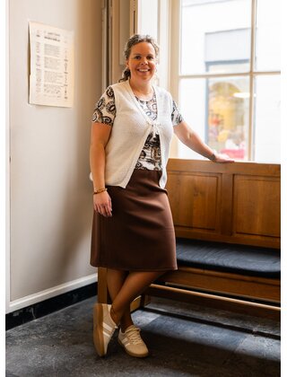 Shirt Coby - print bruin