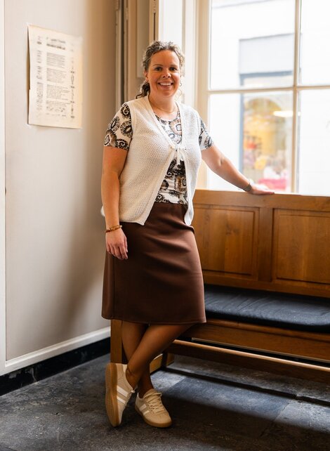 Shirt Coby - print bruin