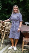Jurk Amelia - print blauw