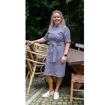 Jurk Amelia - print blauw
