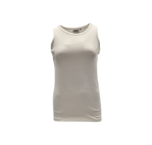 Dames shirt Loes picotrandje zonder mouw - wit