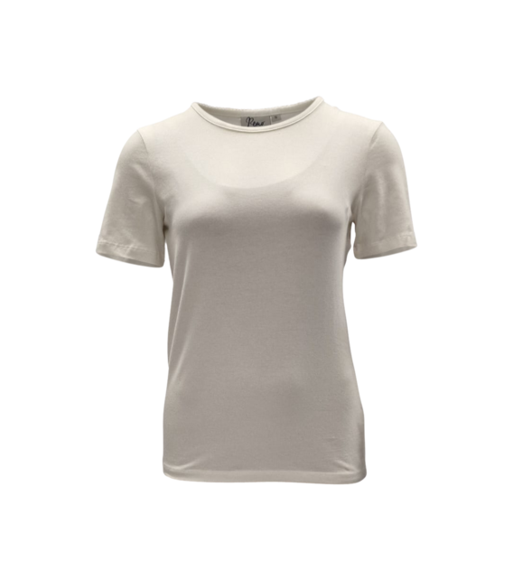 Dames shirt Suus picotrandje korte mouw - wit