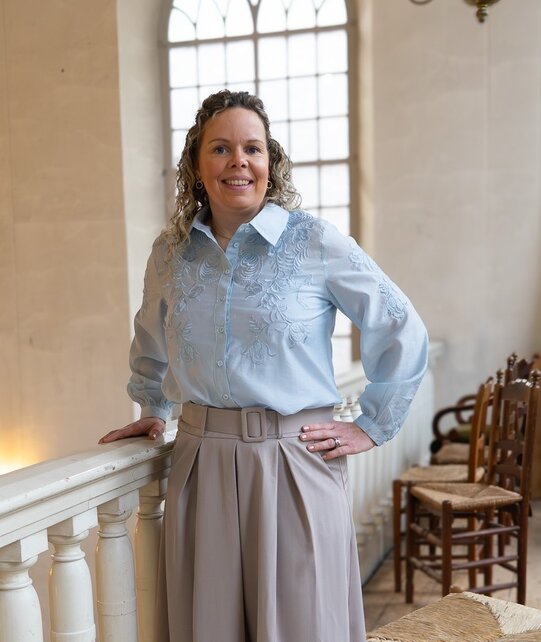 Blouse Mariska - lichtblauw