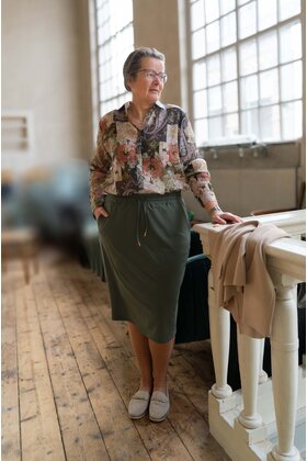 Blouse Lucy - groen/roze