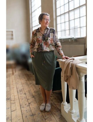 Blouse Lucy - groen/roze