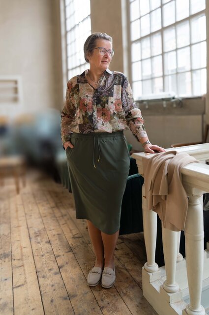 Blouse Lucy - groen/roze