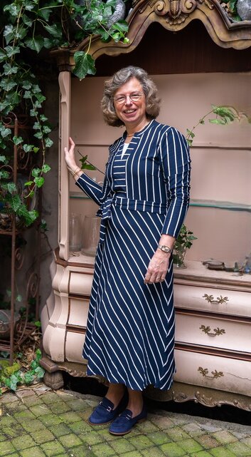 Jurk Aletta - donkerblauw