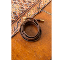 Knoopriempje - donkerbruin