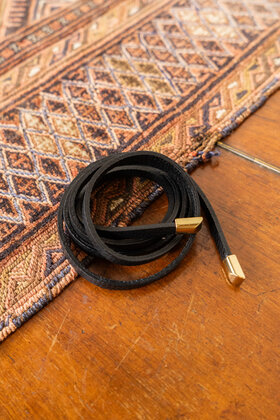 Knoopriempje - zwart