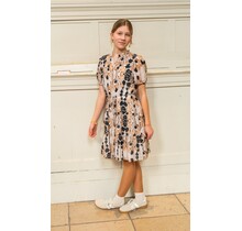 Jurk Claire - beige/zwart