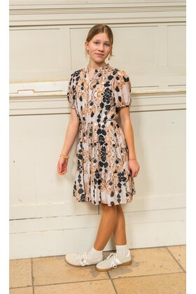 Jurk Claire - beige/zwart