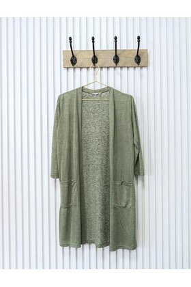 Vest Martine - olijfgroen