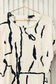 Shirt Coby - print offwhite/marine