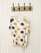 Shirt Eleanor - print camel/marine