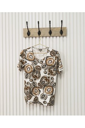 Shirt Coby - print bruin