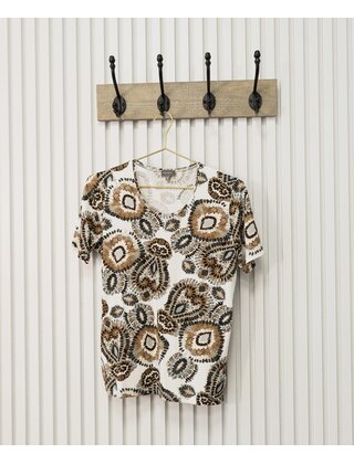 Shirt Coby - print bruin