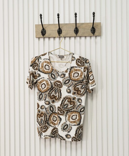 Shirt Coby - print bruin