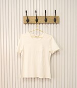 Dames shirt Suus picotrandje korte mouw - offwhite