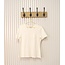Dames shirt Suus picotrandje korte mouw - offwhite