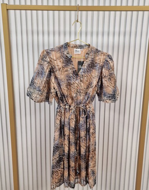 Jurk Fenneke - dessin lichtblauw