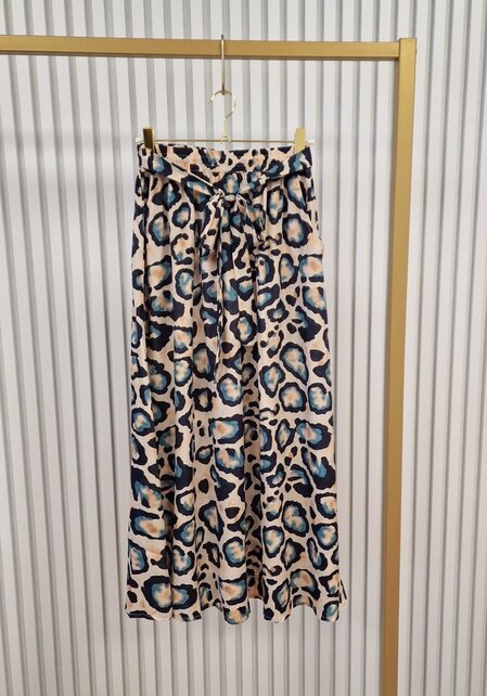 Rok Chantal - print blauw