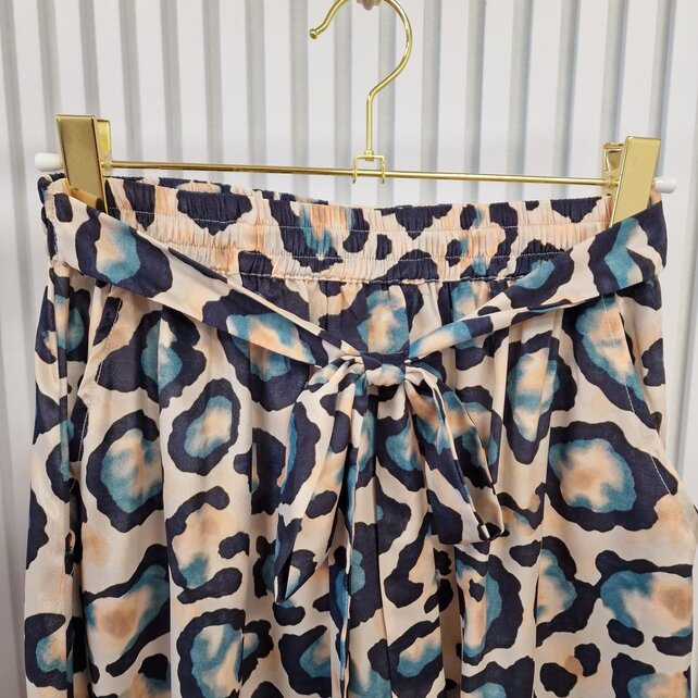 Rok Chantal - print blauw