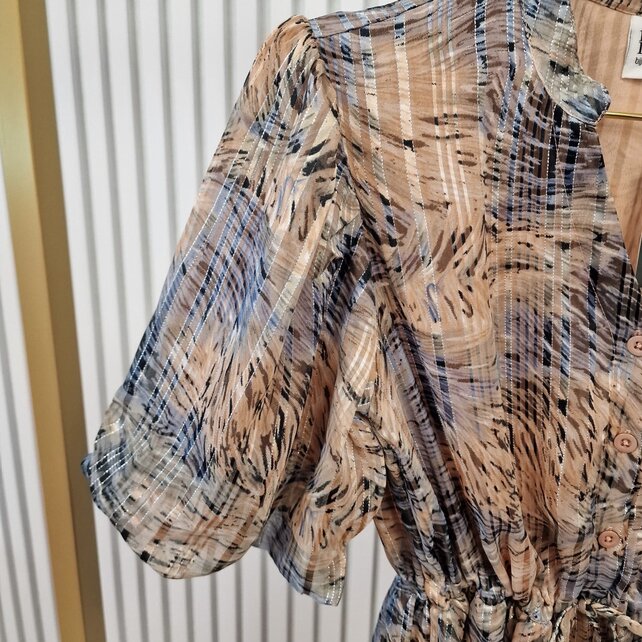 Jurk Fenneke - dessin lichtblauw