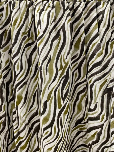 Rok Ingeborg - print olijfgroen