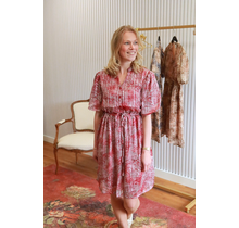 Jurk Fenneke - dessin rood