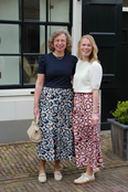 Rok Chantal - print blauw