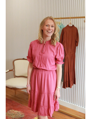 Jurk Liselot - fuchsia roze