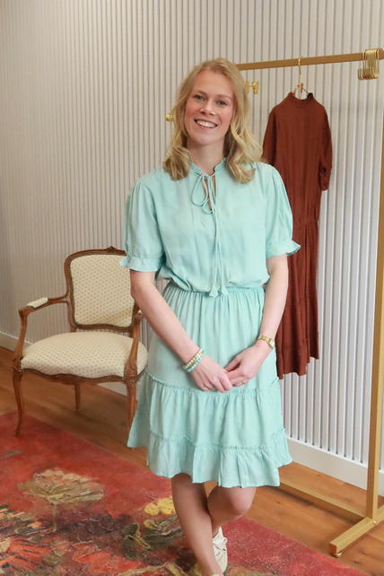 Jurk Liselot - mintgroen