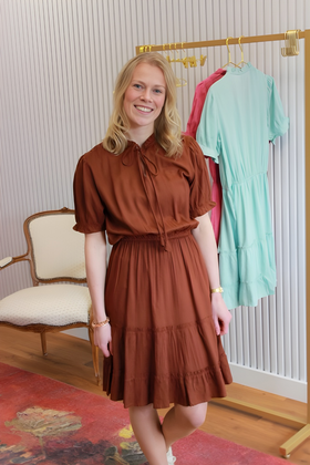 Jurk Liselot - bruin