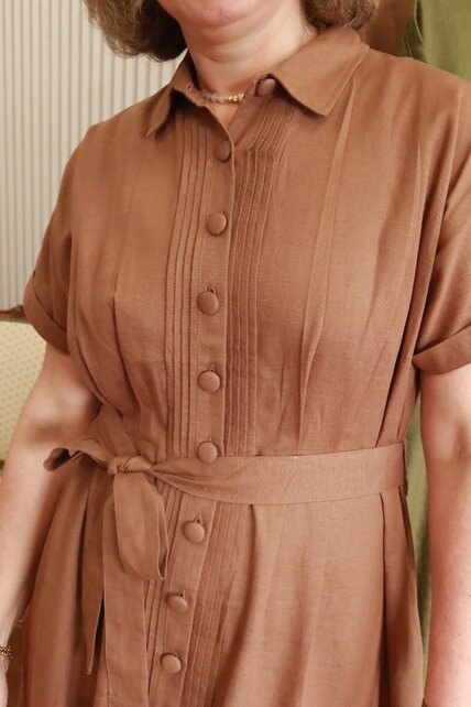 Jurk Lobke (lange variant 125cm) - bruin