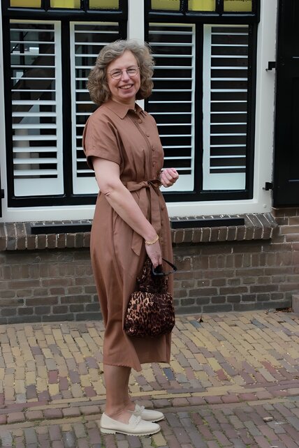 Jurk Lobke (lange variant 125cm) - bruin