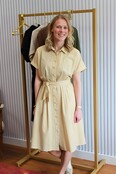 Jurk Lobke (korte variant 105cm) - butteryellow