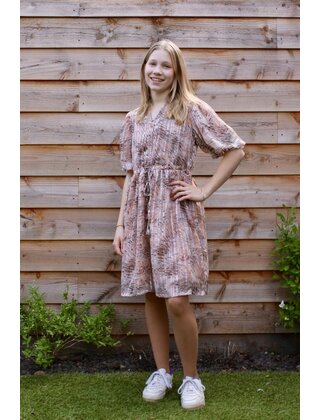 Jurk Fenneke - dessin beige