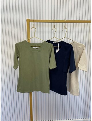 Shirt Corine - olijfgroen
