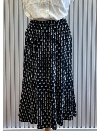 Rok Alice - print zwart/wit