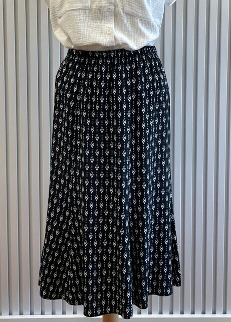 Rok Alice - print zwart/wit