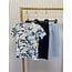 Shirt Coby - bladprint blauw
