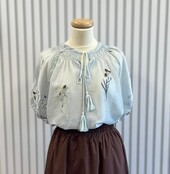 Blouse Marie-Louise - lichtblauw
