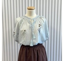 Blouse Marie-Louise - lichtblauw